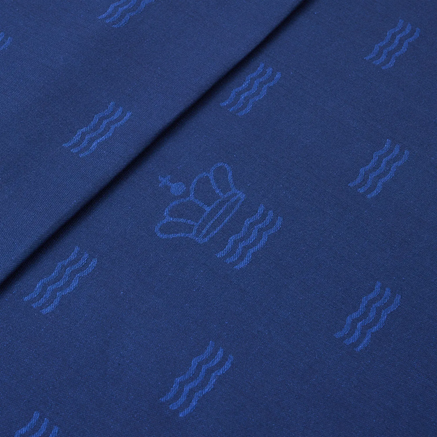 Royal Copenhagen Waves dug 270x145 cm blå