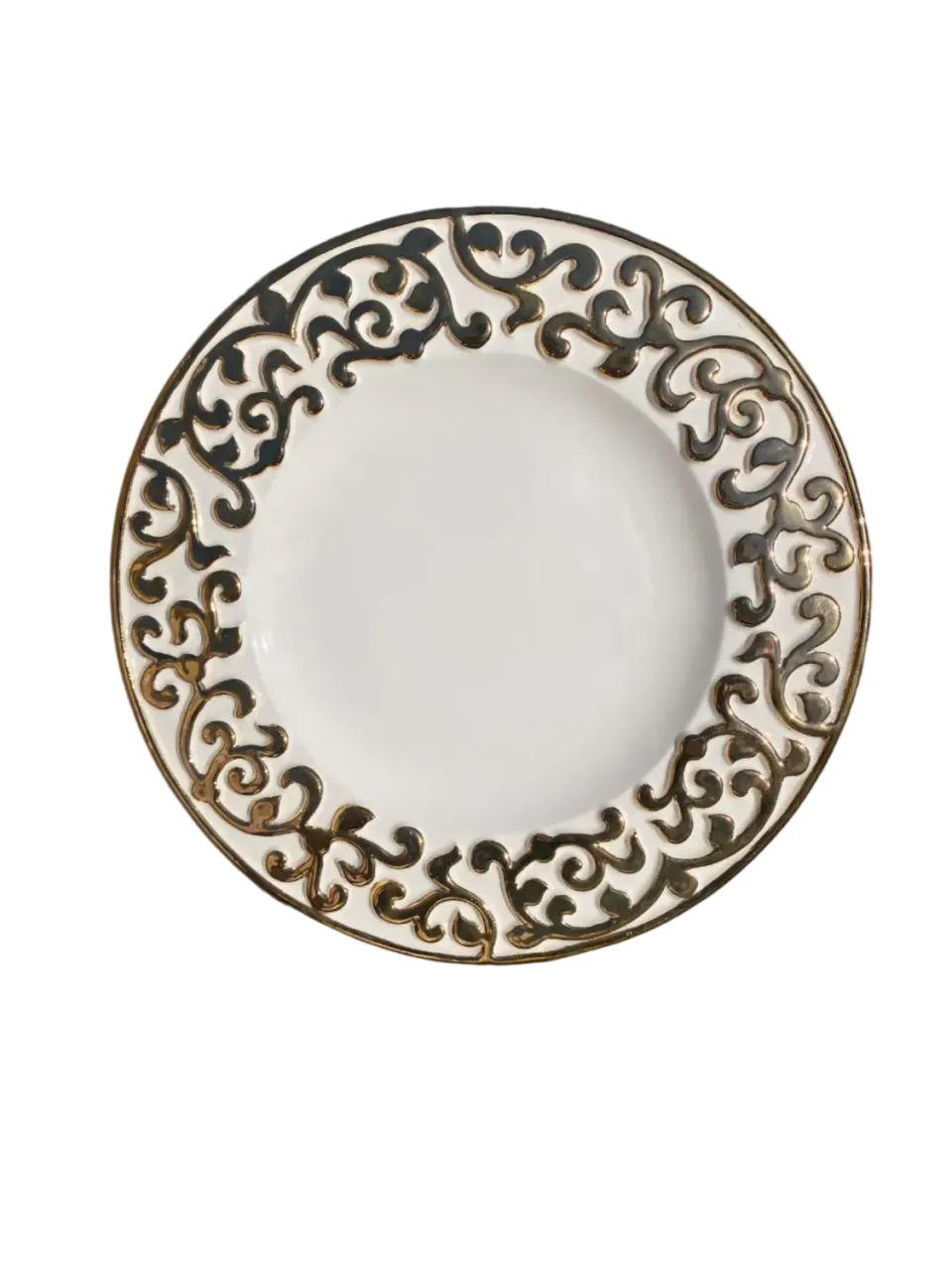 Les Ottomans Oro Barocco BAG02 middagstallerken håndmalet guld