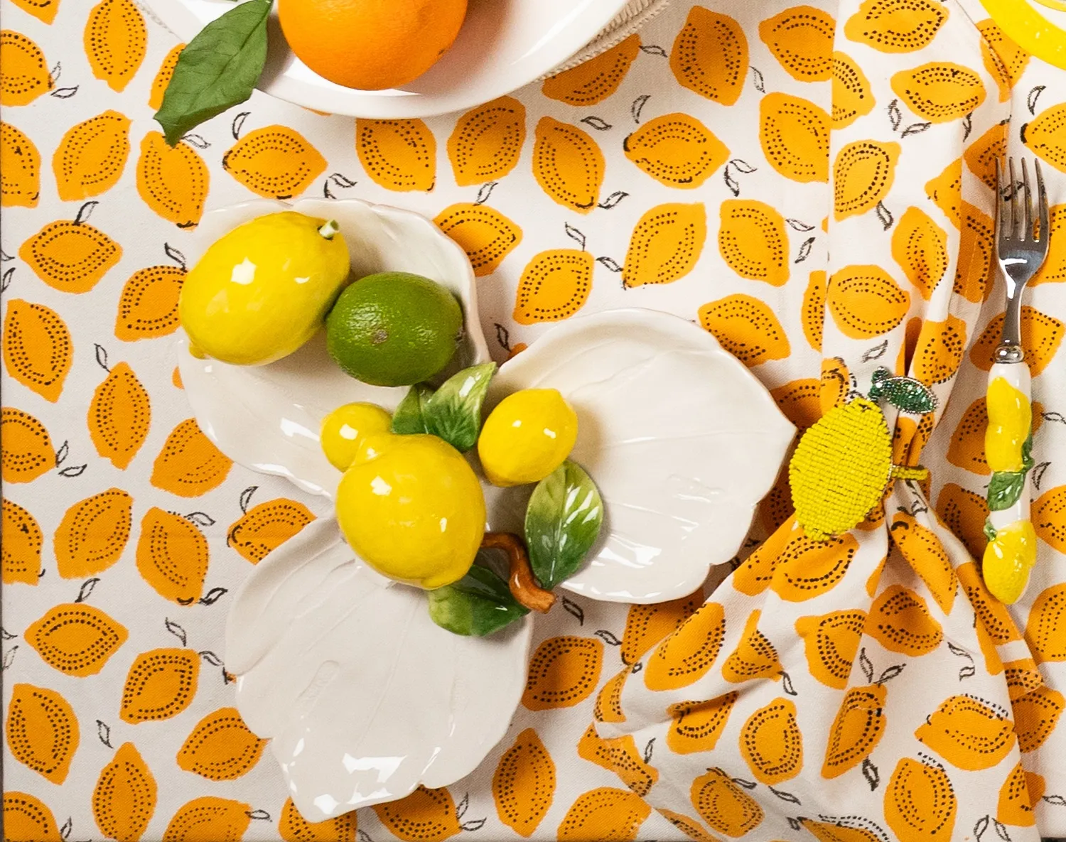 Les Ottomans Limone LMN08 tapastallerken sæt 3 keramik