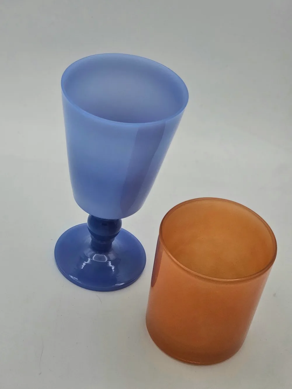 Les Ottomans glas sæt 2 stk farvede drikkeglas