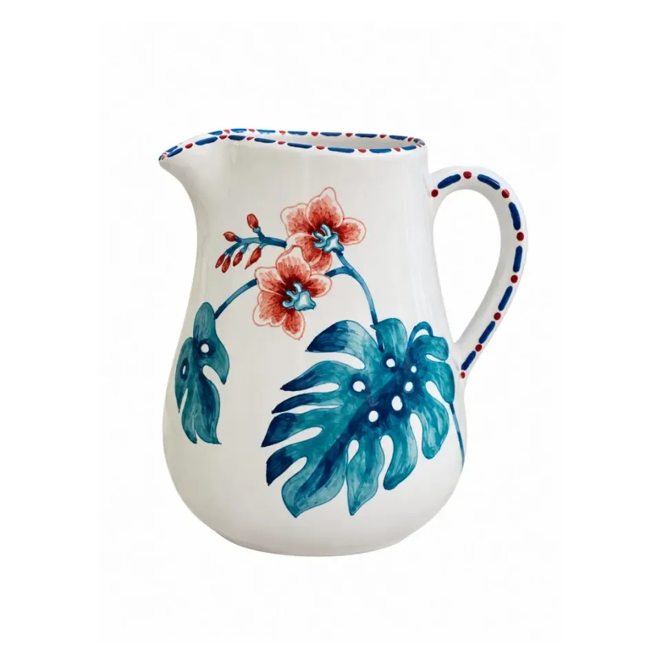 Les Ottomans Orchidee Brasiliane BOR09 kande håndmalet