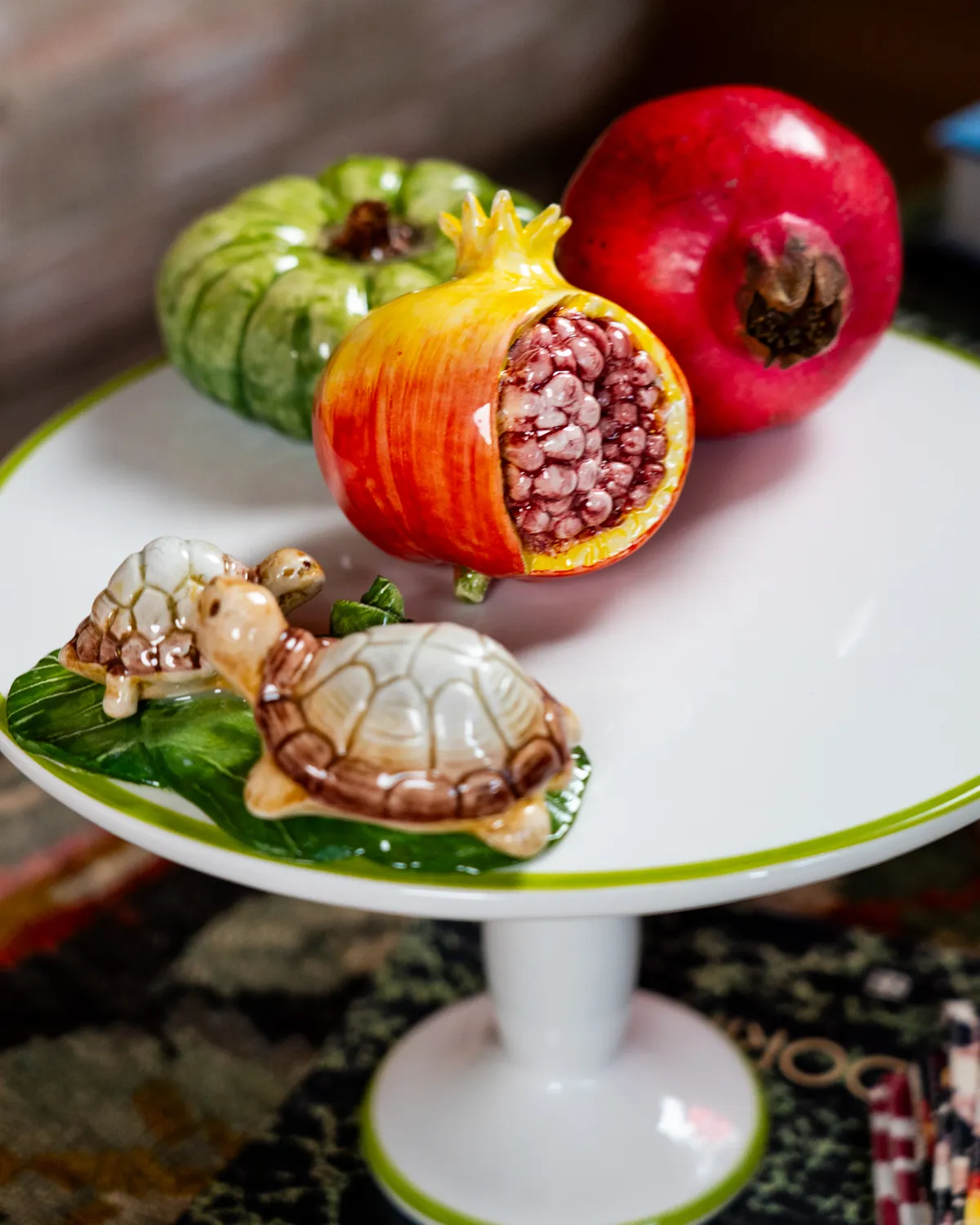 Les Ottomans Tartaruga kagefad med fod skildpadde