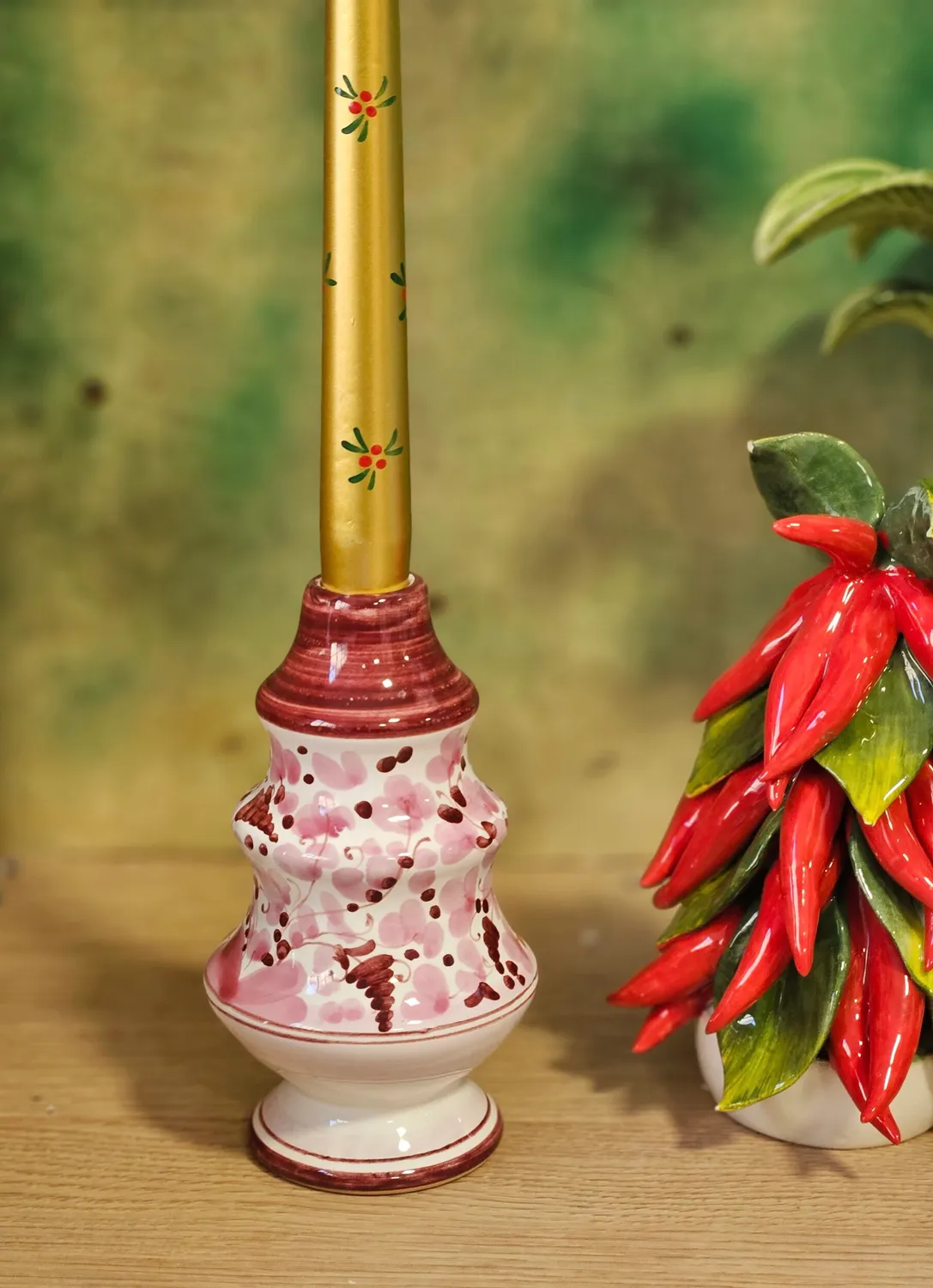 Les Ottomans Albero di Natale lysestage juletræ håndmalet