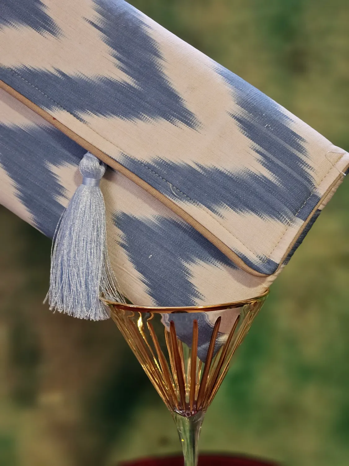 Les Ottomans Ikat #101 clutch farverig