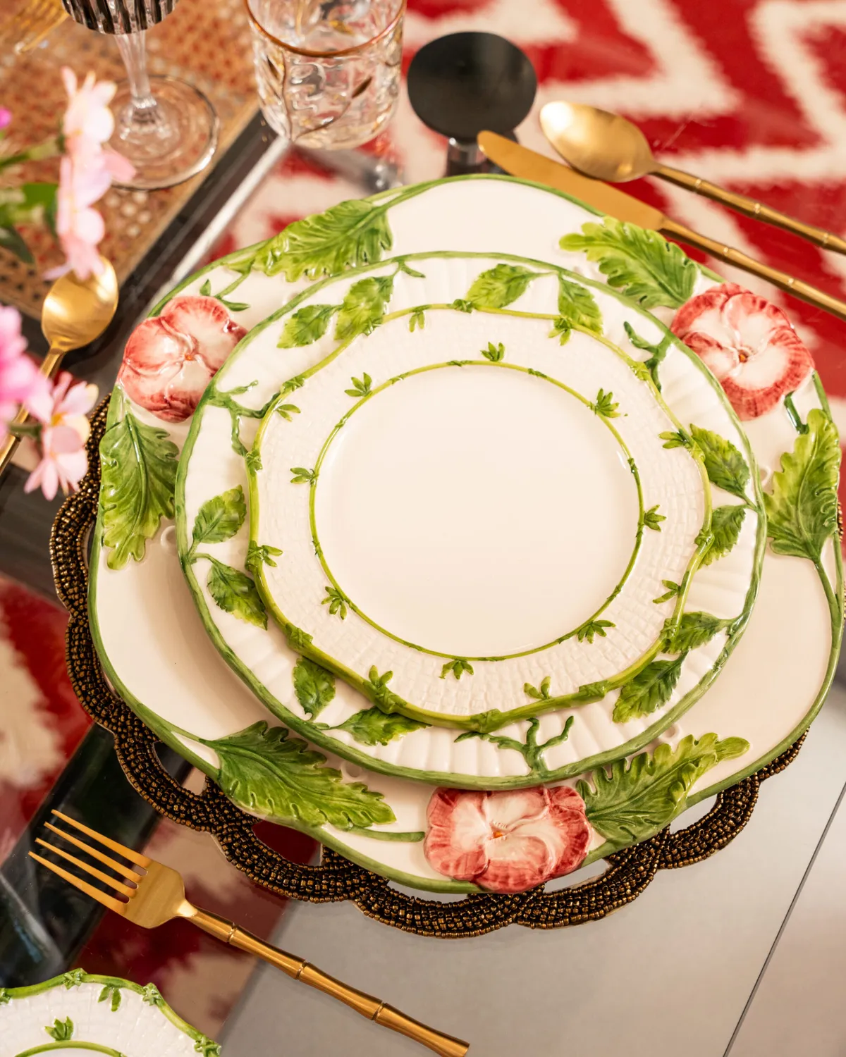 Les Ottomans Greenery GRP01 salattallerken keramik