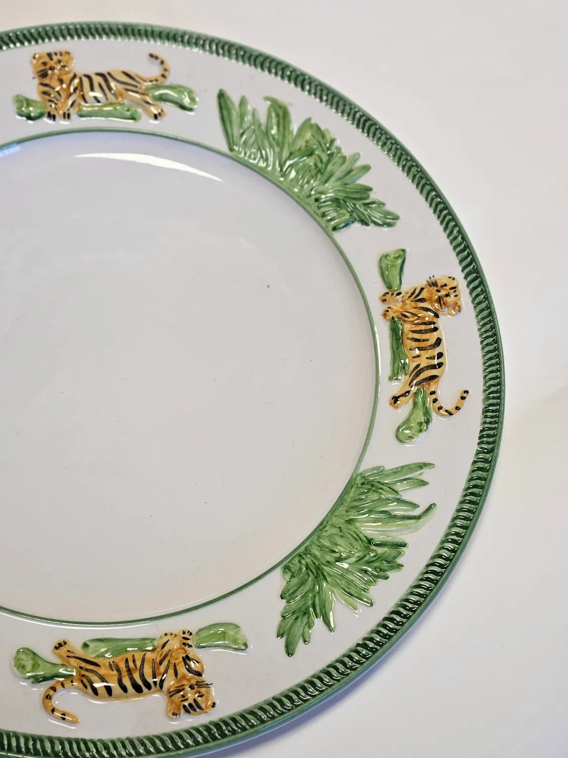 Les Ottomans Leopardo middagstallerken keramik håndmalet