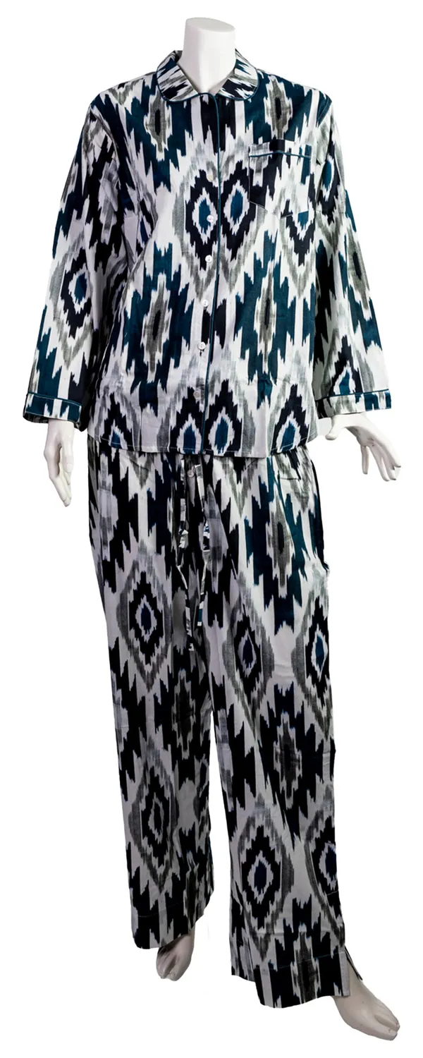 Les Ottomans PJ05 pyjamas bomuld ikat