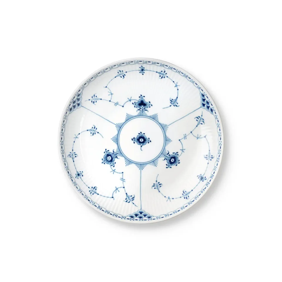 Royal Copenhagen Halvblonde tallerken coupe 20 cm musselmalet