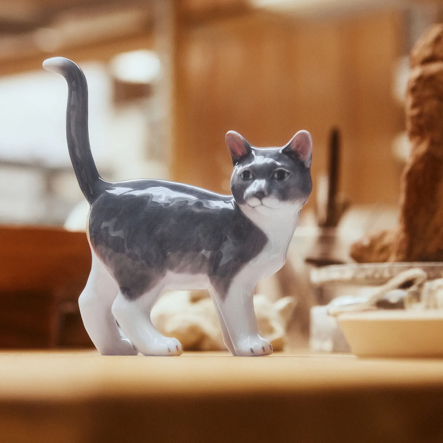 Kgl. Porcelæn Blå Samlerartikler juleplattefigur kat 2026 15,5 cm