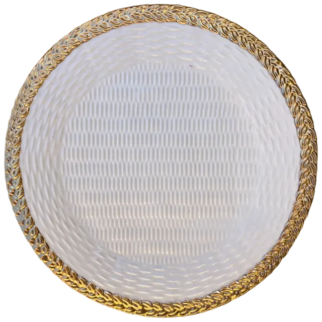 Les Ottomans Gold Wicker TGW04 desserttallerken