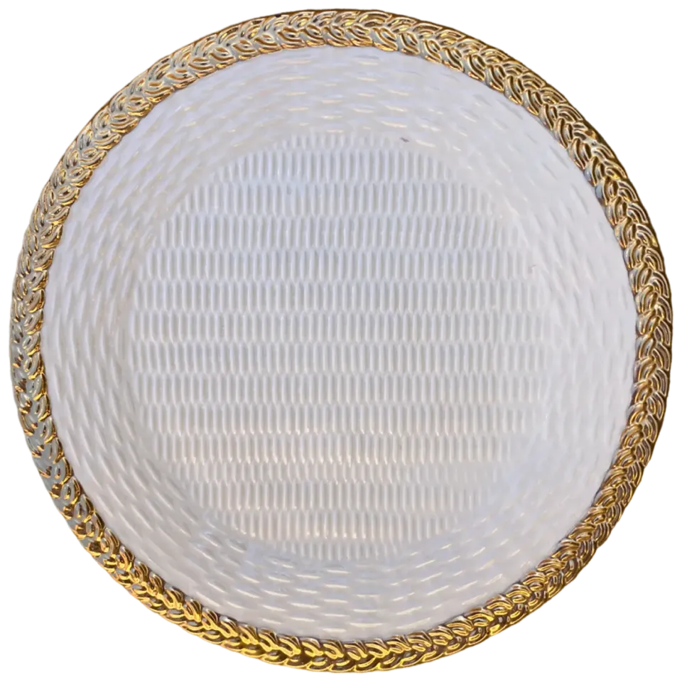 Les Ottomans Gold Wicker TGW04 desserttallerken