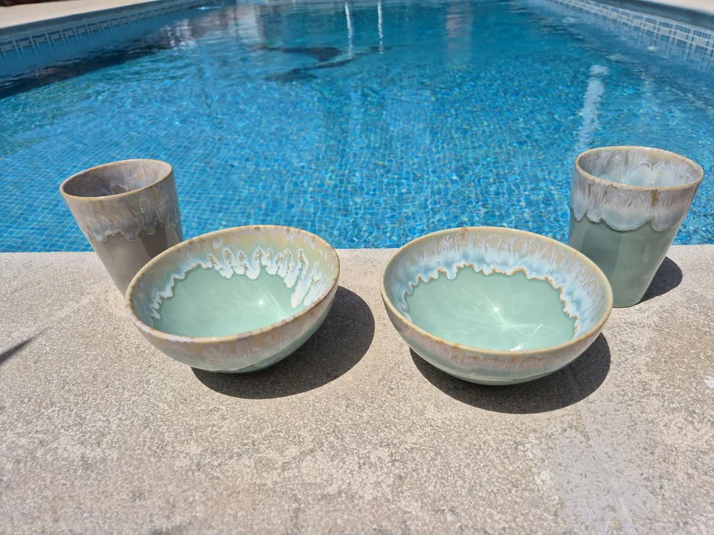 Costa Nova Taormina suppeskål aqua blue blank