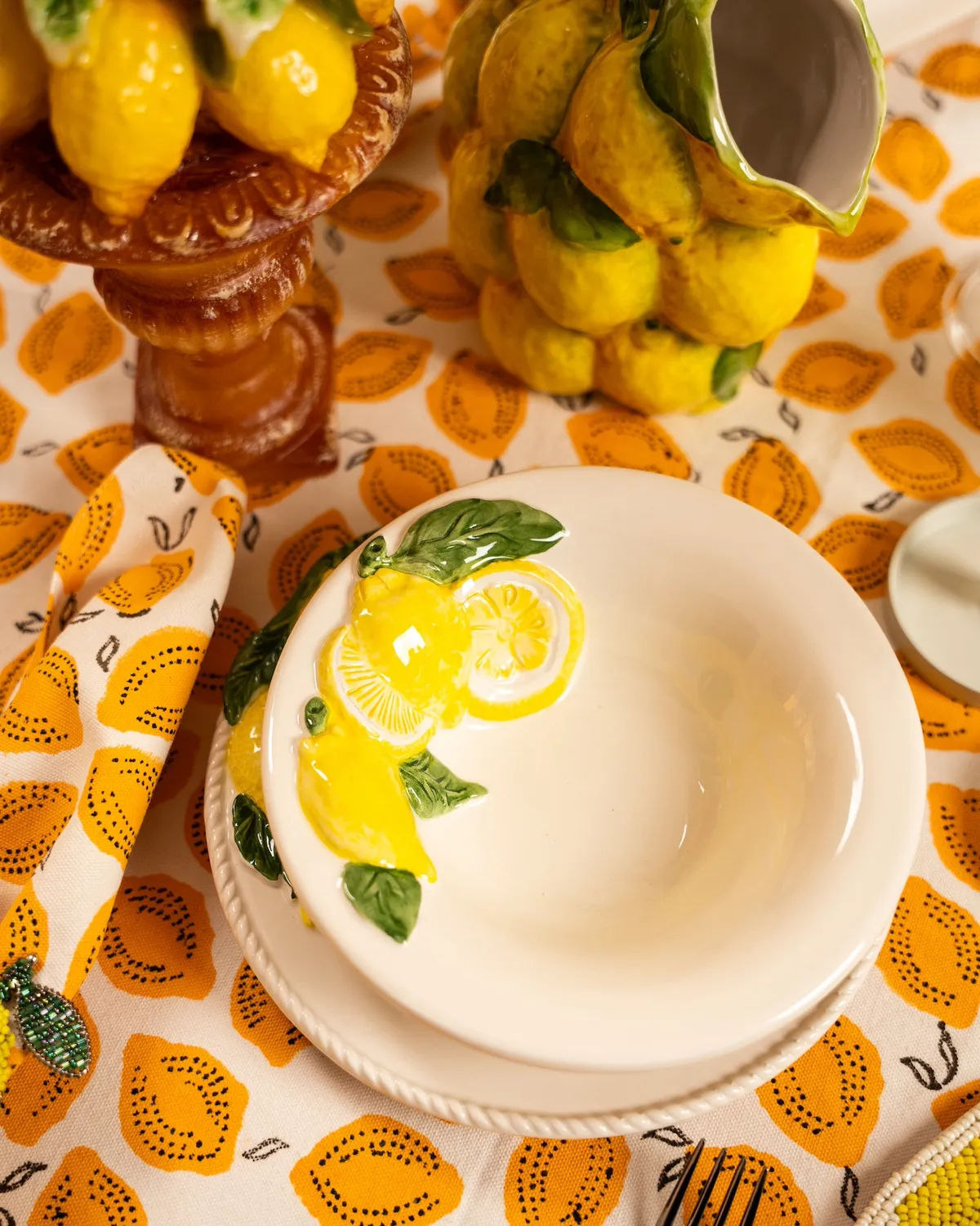 Les Ottomans Limone LMN16 skål keramik citron