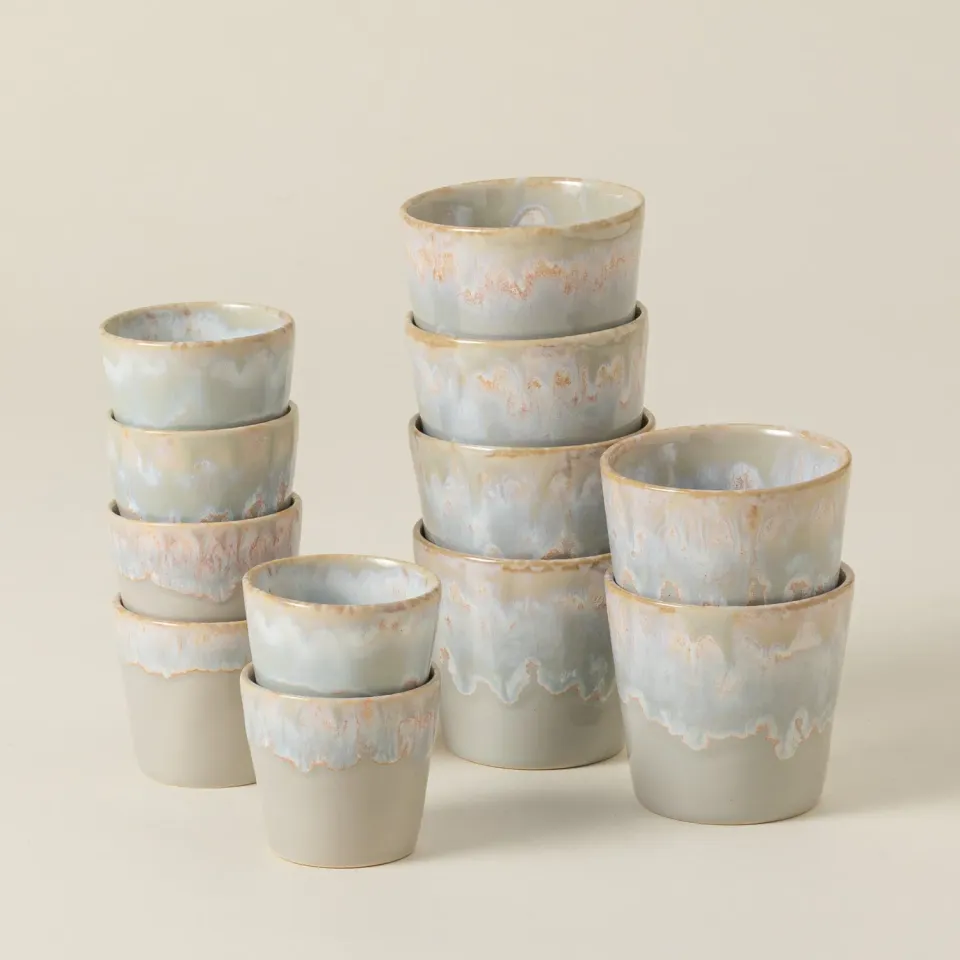 Costa Nova Grespresso espresso- og lungokopper 12 dele grå