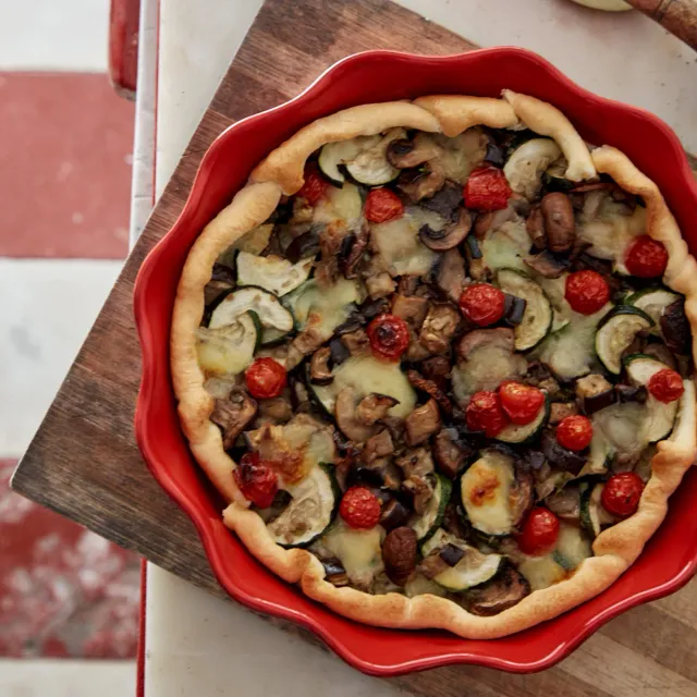 Costa Nova Cook & Host Pie Dish tærtefad rød stentøj