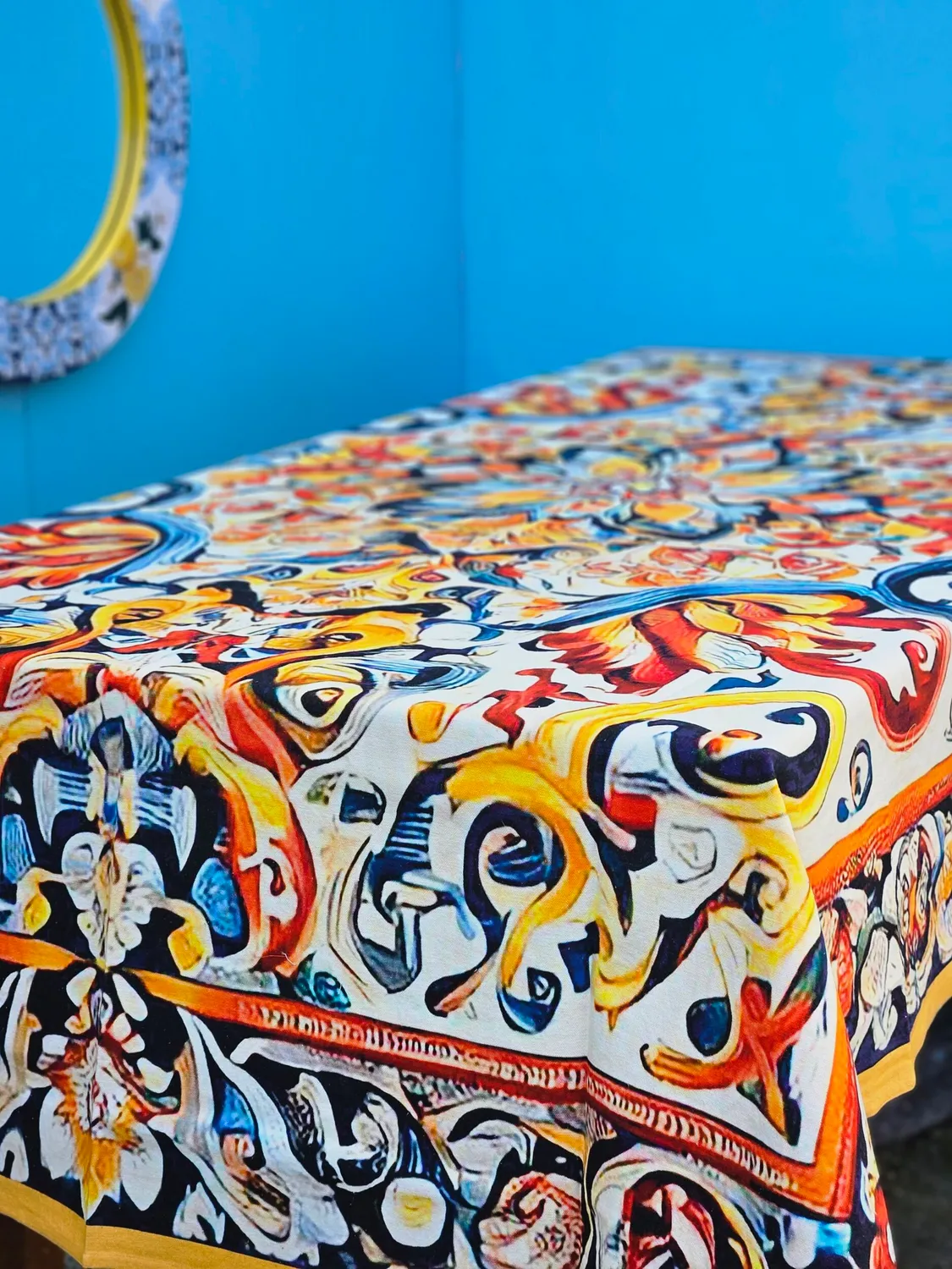 Les Ottomans bomuldsdug digitalt print festdug