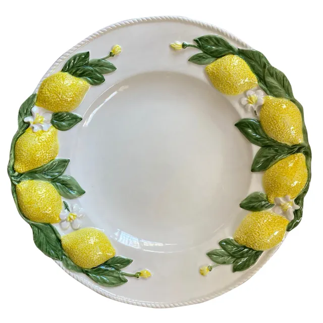 Les Ottomans Limone LMN02 dækkertallerken citron