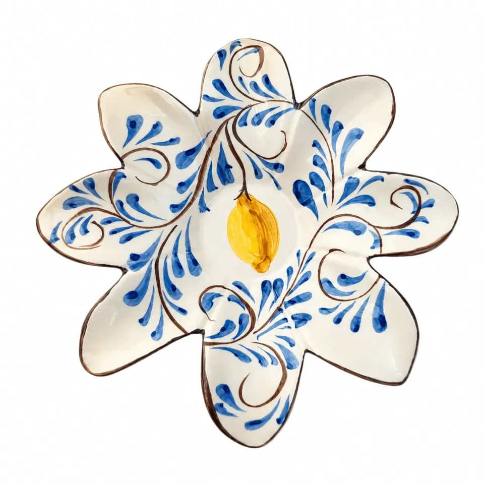 Les Ottomans Positano POC09 forretstallerken citron
