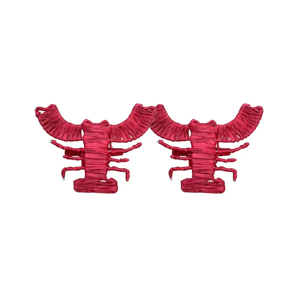 Les Ottomans Aragosta servietring raffia hummer 2 stk
