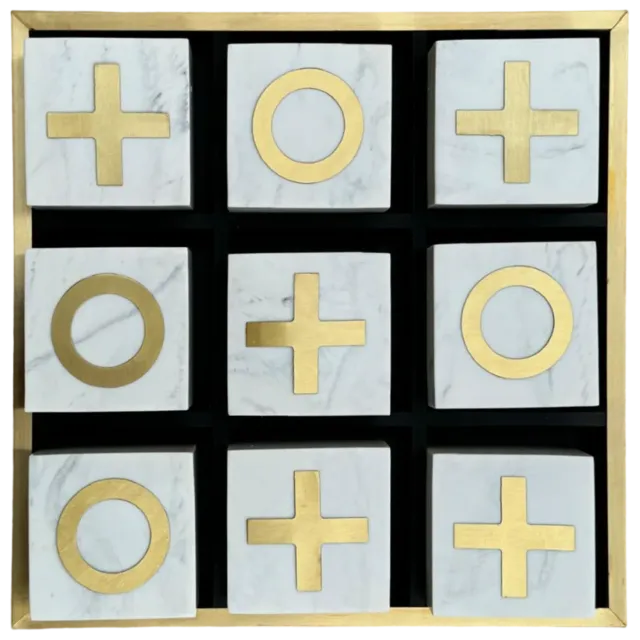 Les Ottomans Gioco del Tris kryds og bolle spil resin