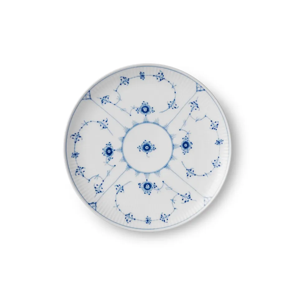 Royal Copenhagen Musselmalet Riflet tallerken coupe 19 cm