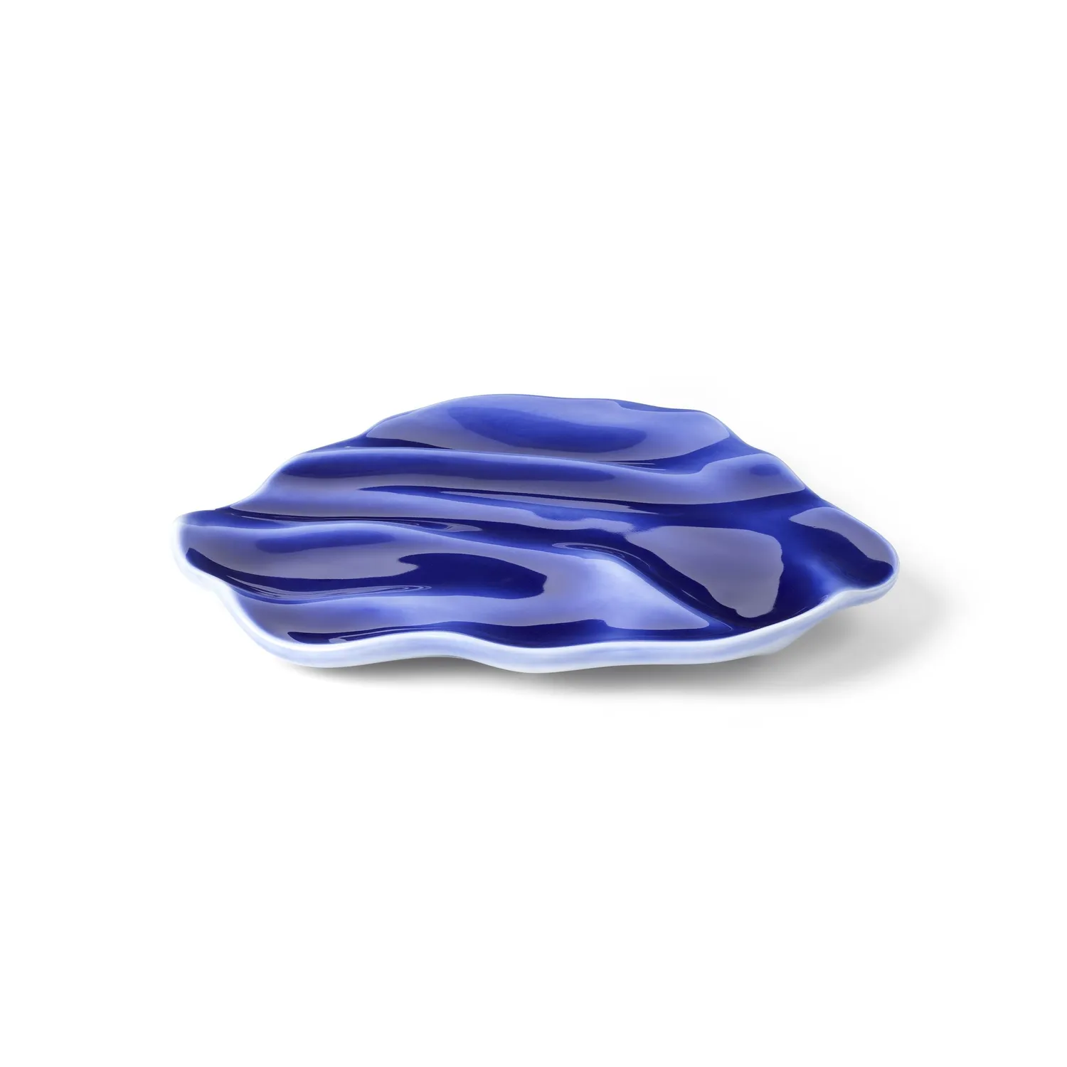 Kgl. Porcelæn Kontur fad 23 cm blå