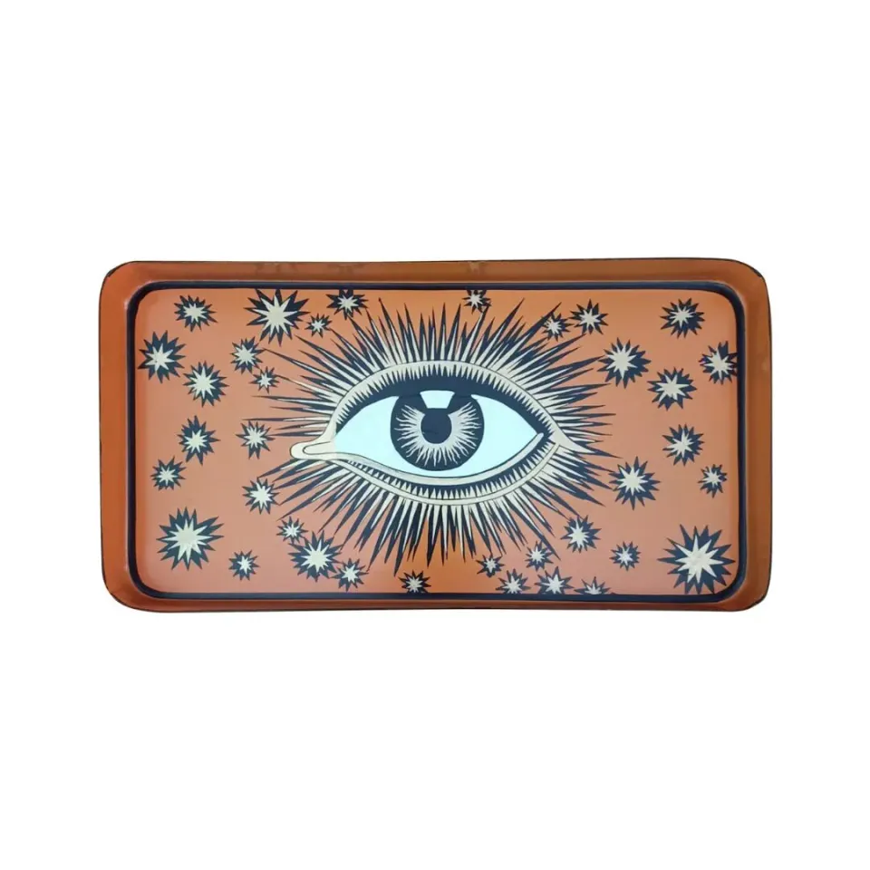 Les Ottomans All-Seeing Eye bakke koral jern