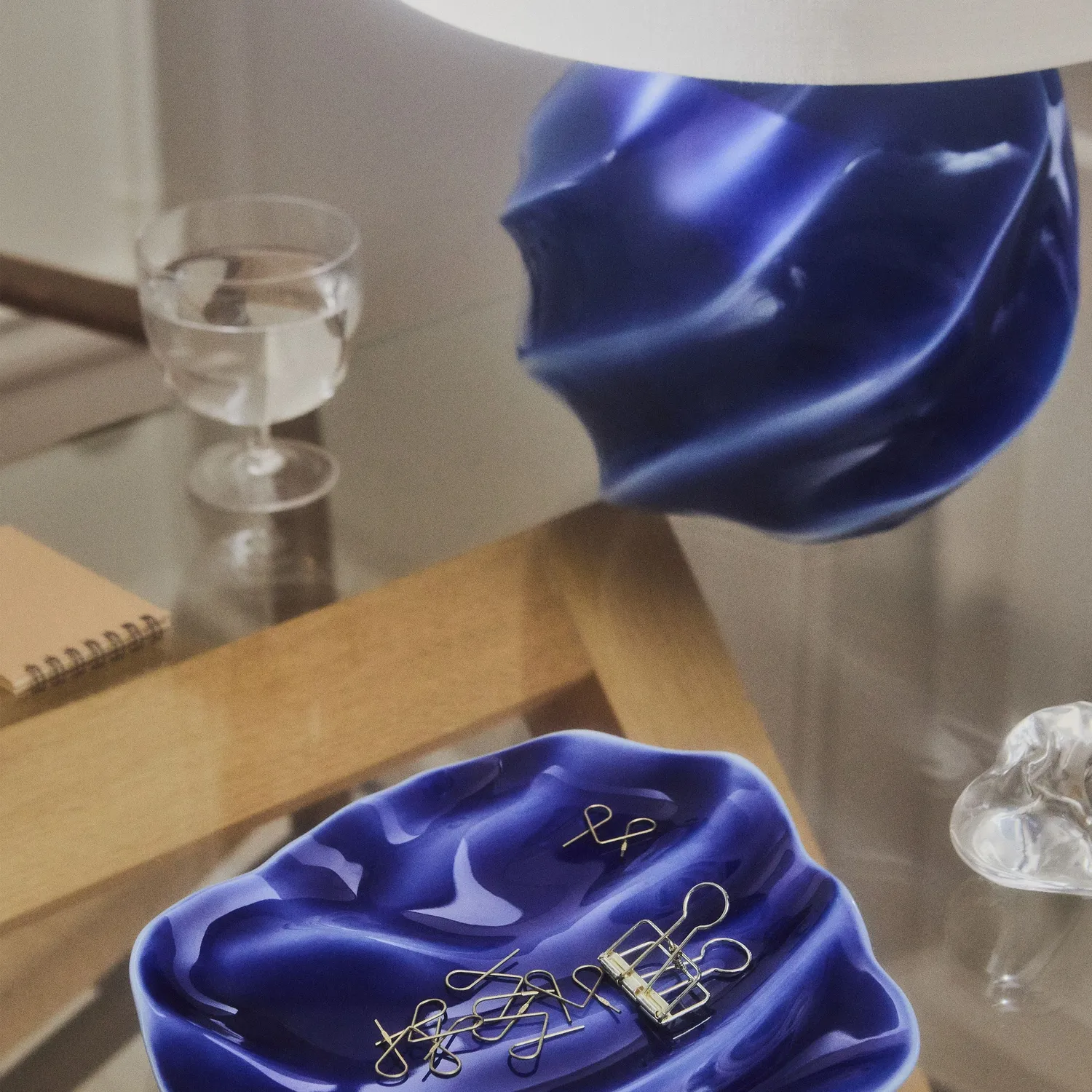 Kgl. Porcelæn Kontur fad 23 cm blå