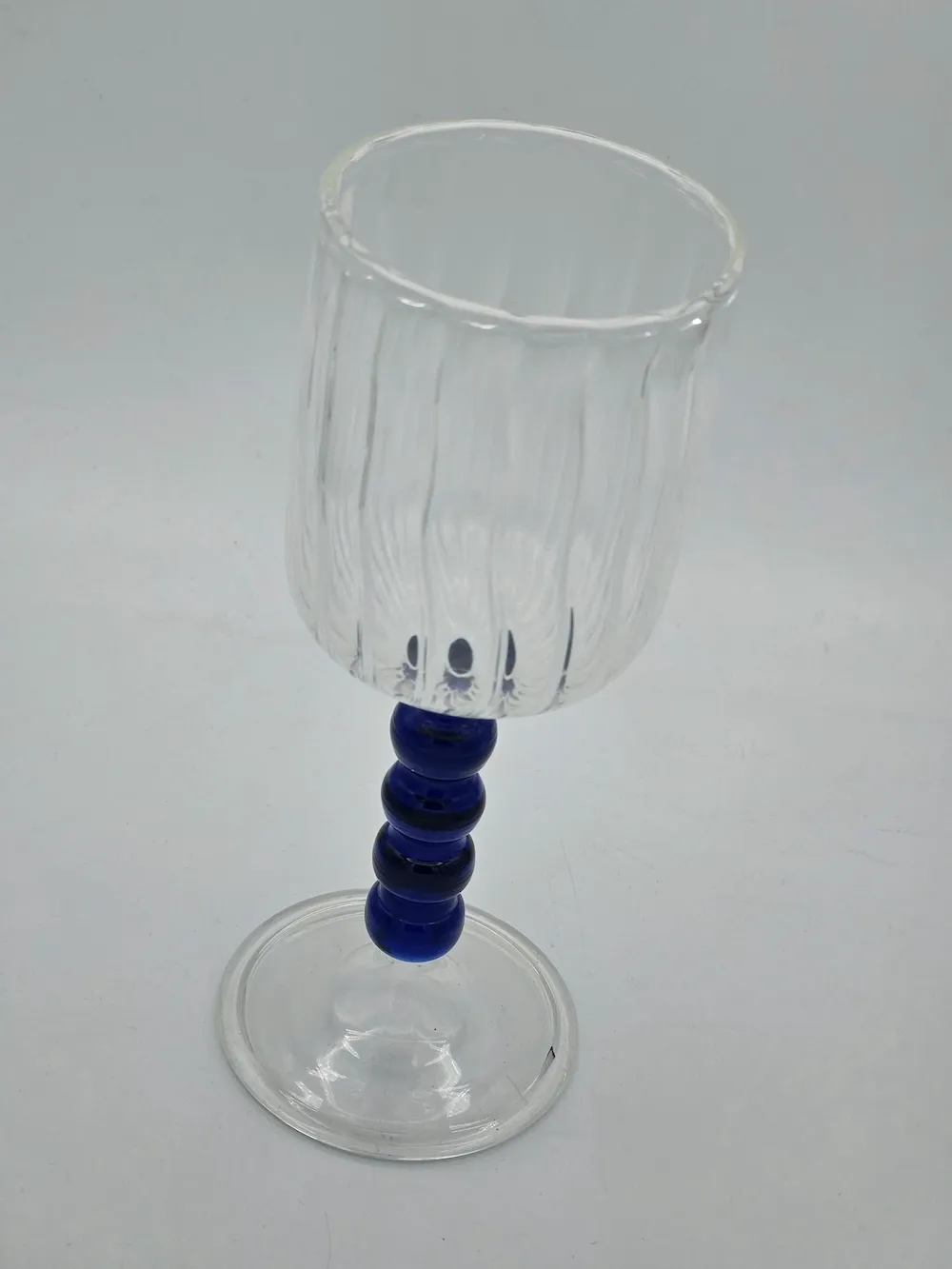 Les Ottomans Perle vinglas højt blåt glas