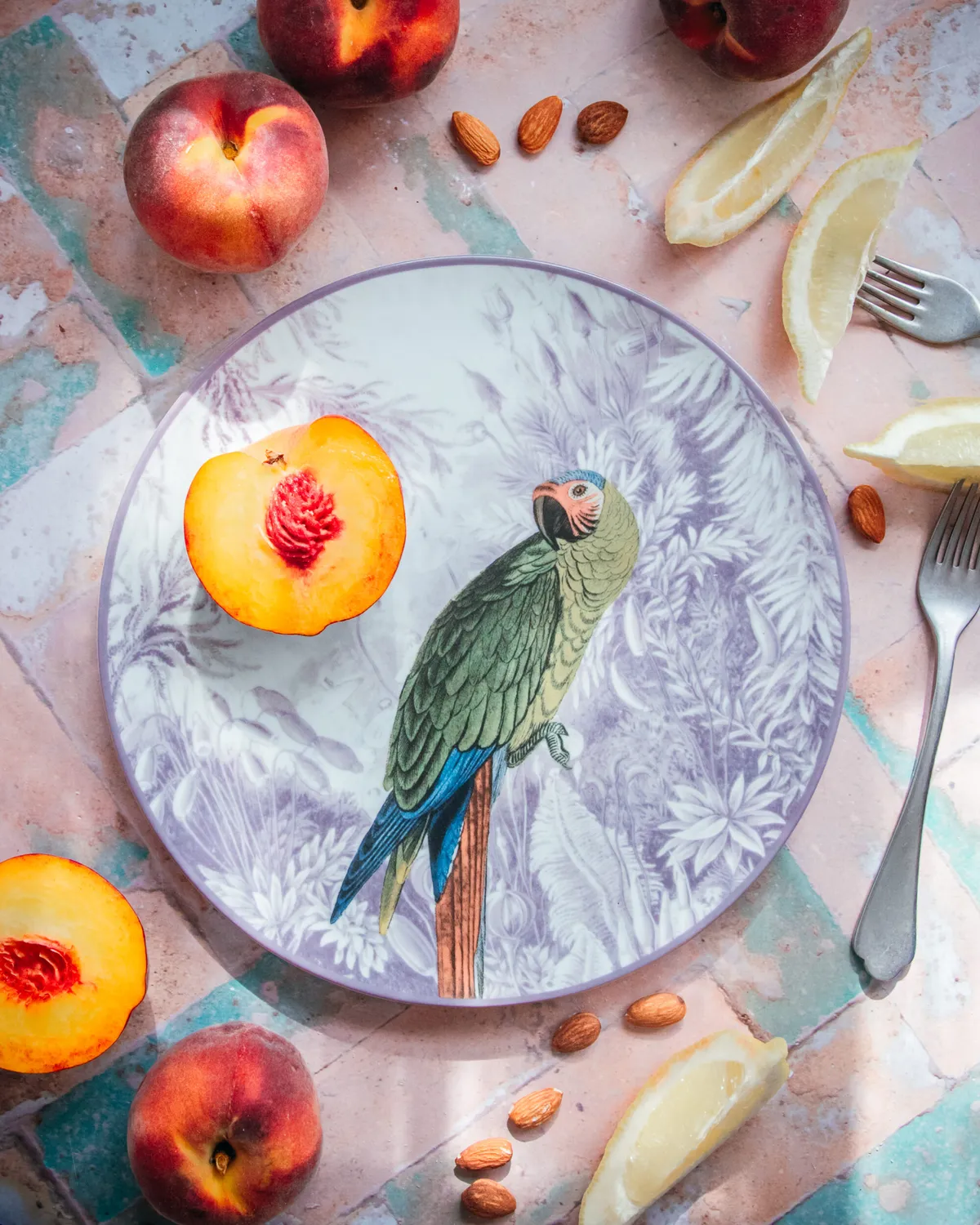 Les Ottomans La Menagerie Ottomane MEN12 desserttallerken porcelæn