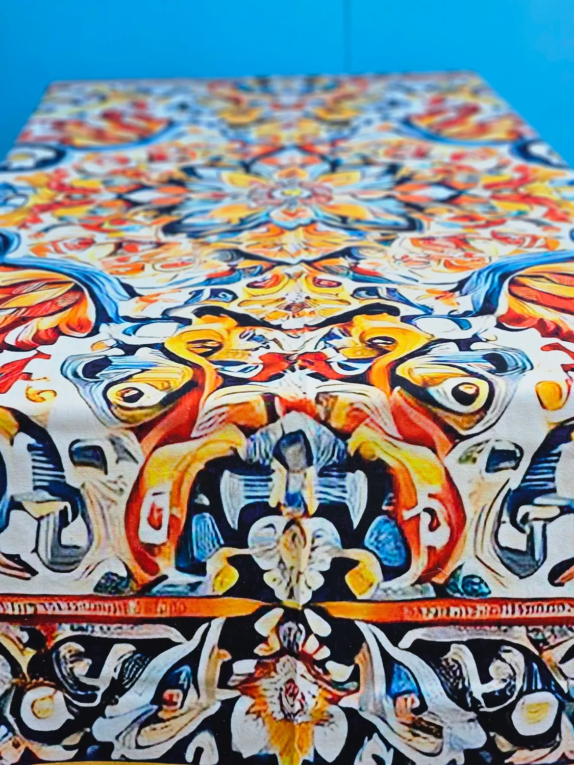 Les Ottomans bomuldsdug digitalt print festdug
