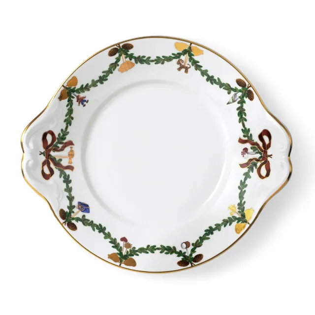 Royal Copenhagen Stjerne Riflet Jul fad 27 cm julepynt