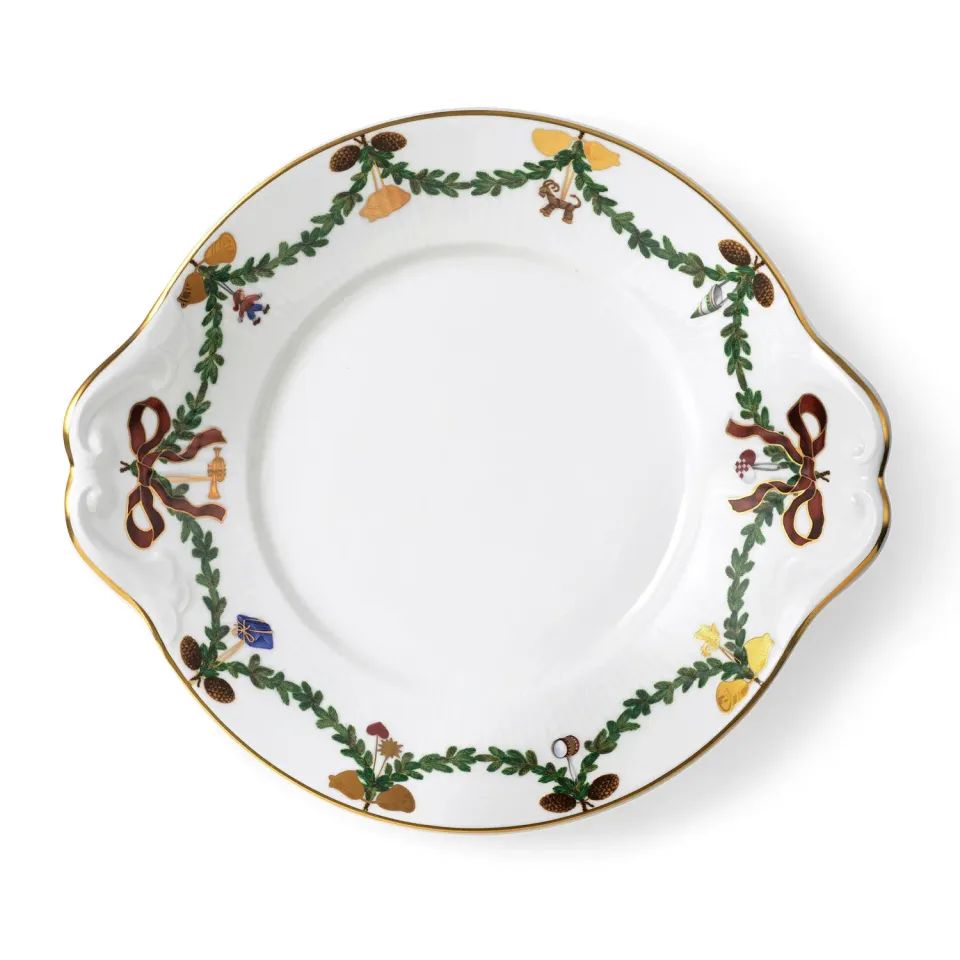 Royal Copenhagen Stjerne Riflet Jul fad 27 cm julepynt