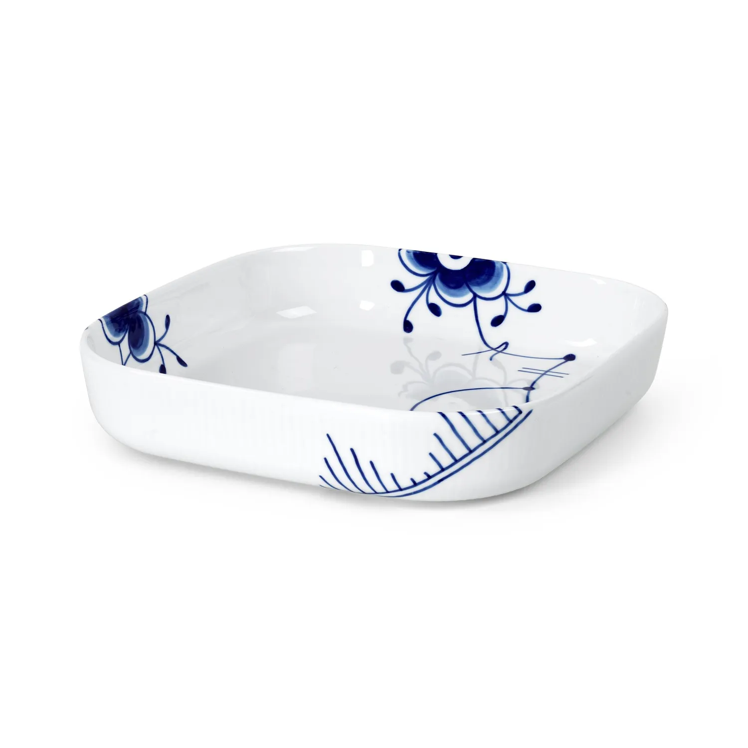 Kgl. Porcelæn Blå Mega Riflet ovnfast fad 25 cm