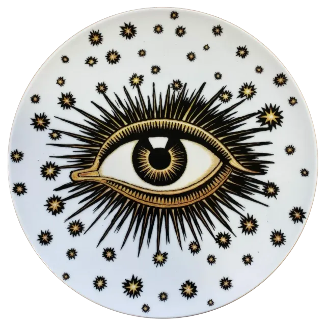 Les Ottomans Eye EYEP03 desserttallerken porcelæn Øje
