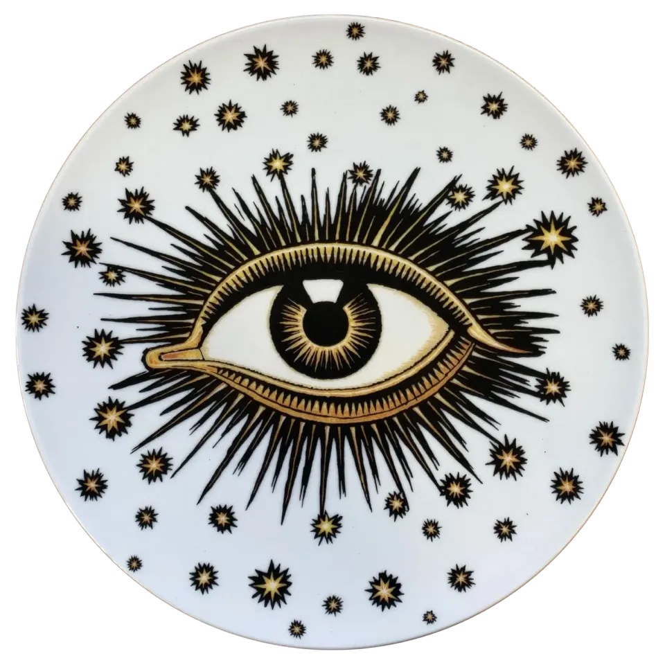 Les Ottomans Eye EYEP03 middagstallerken porcelæn øje