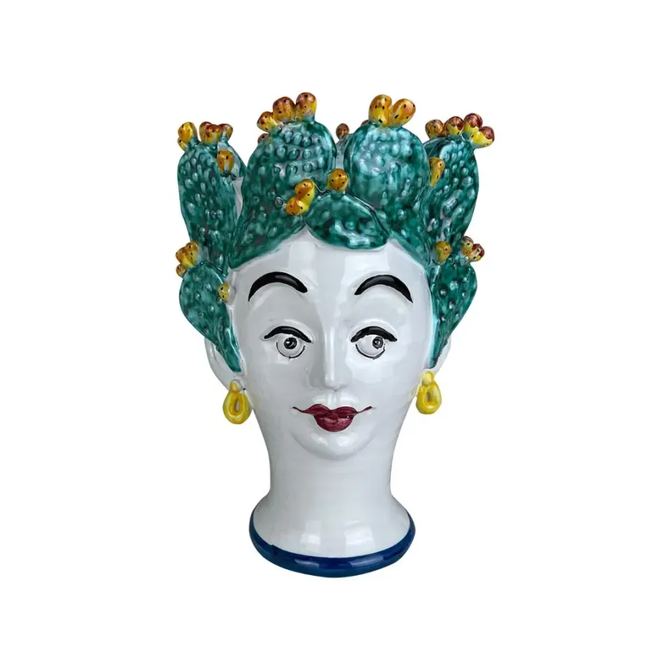 Sicily Sculpture SCU12 vase keramik ansigt