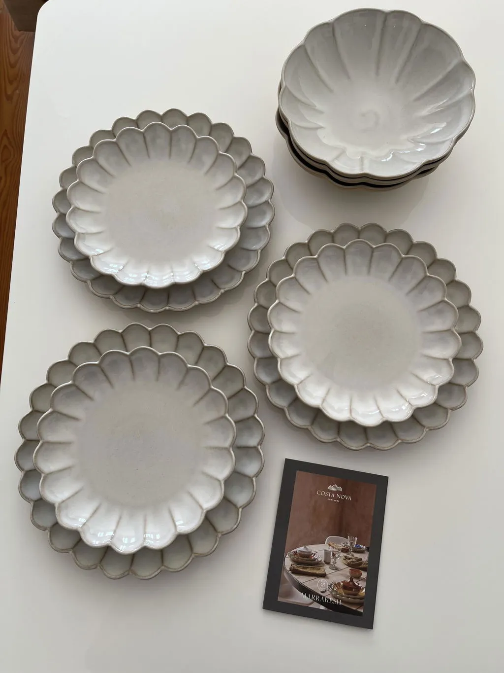 Costa Nova Marrakesh pastatallerken sable white