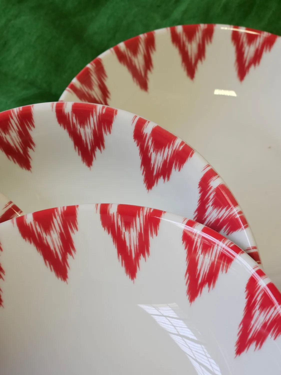 Les Ottomans Uzbek Red skåle porcelæn rød 4 stk