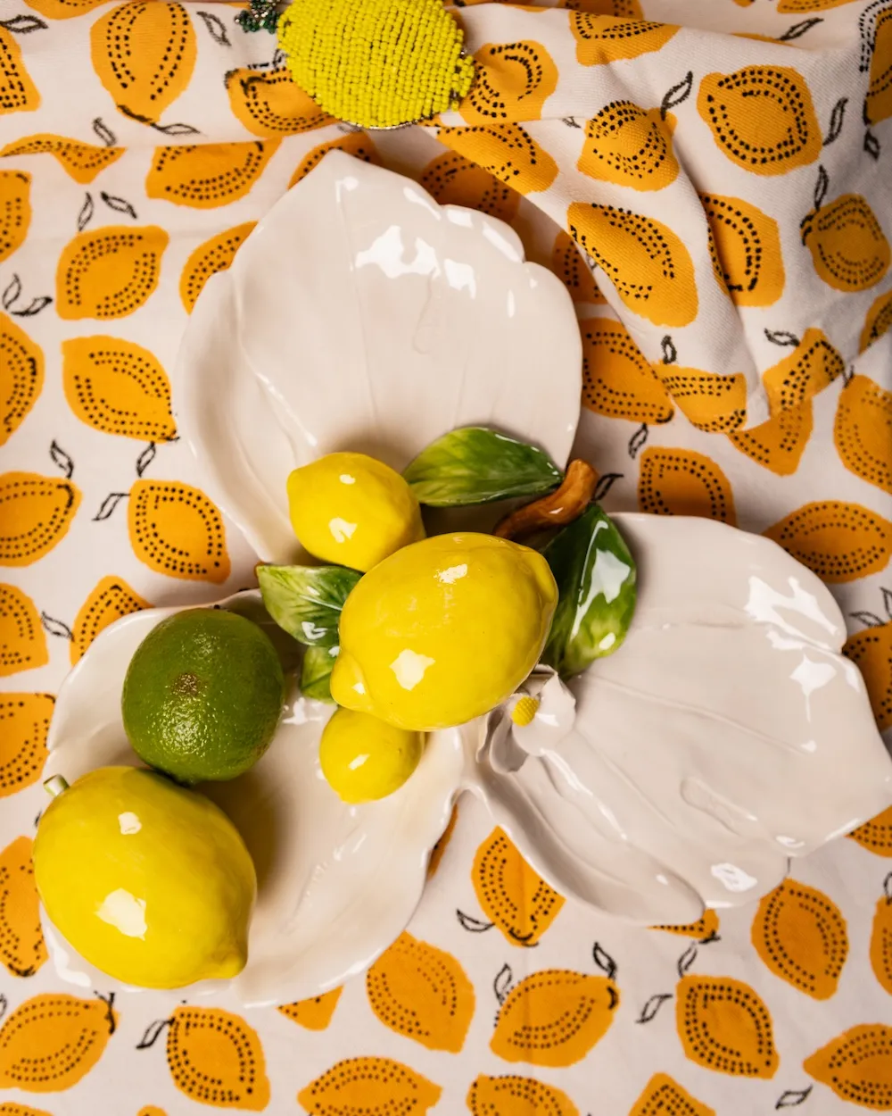 Les Ottomans Limone LMN08 tapastallerken sæt 3 keramik