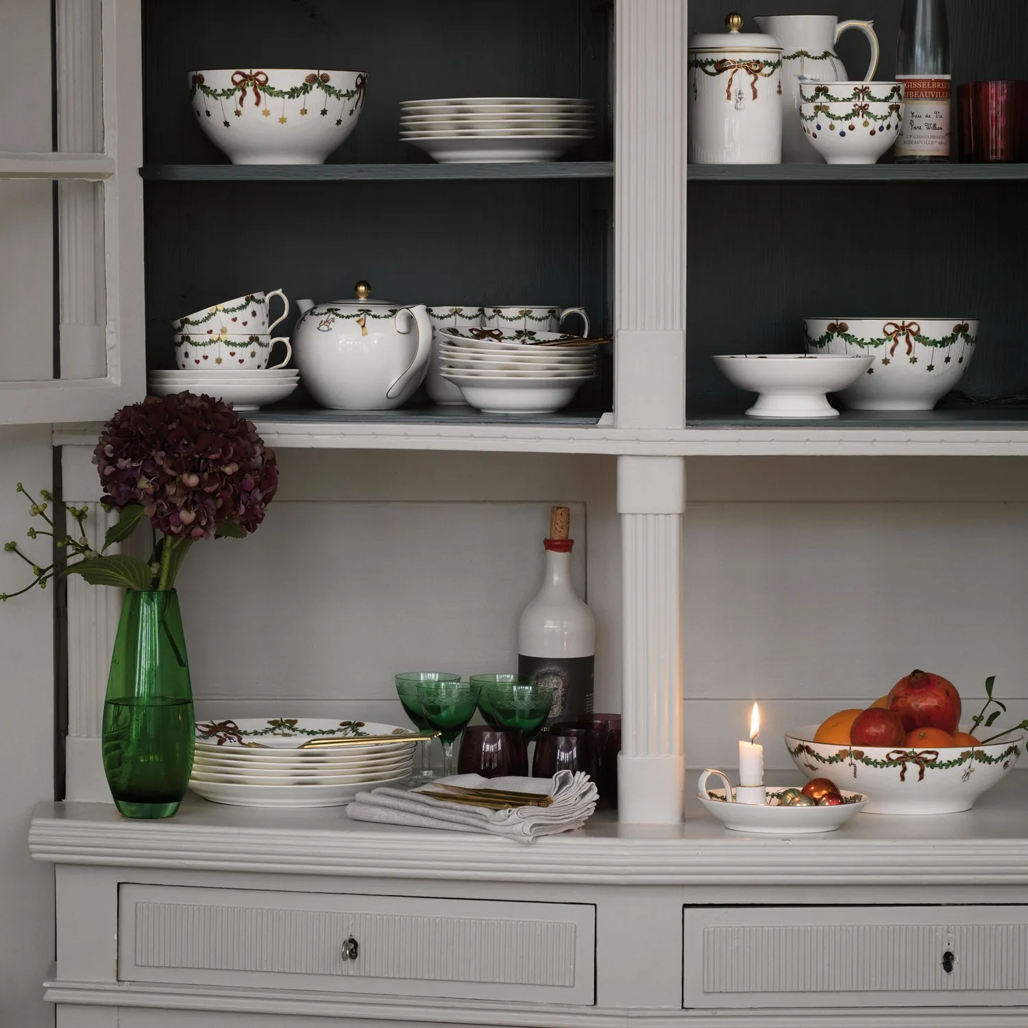Royal Copenhagen Stjerne Riflet Jul kop underkop 32 cl julekop