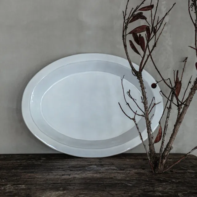 Costa Nova Plano Oval Platter fad hvid blank 1 stk
