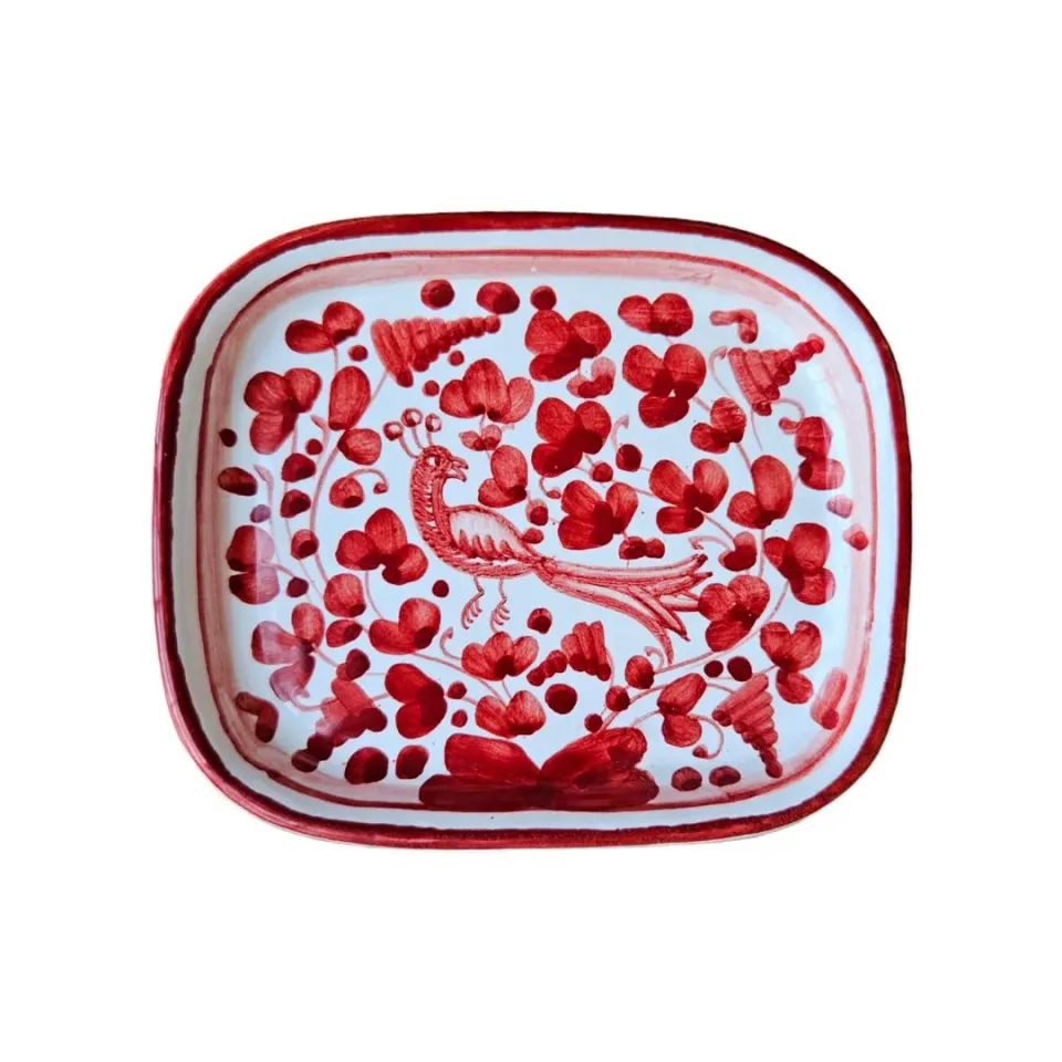 Les Ottomans PKT01 fad keramik fugle og blomster