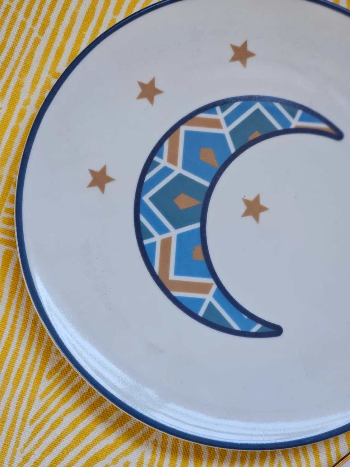 Les Ottomans Moon desserttallerkener porcelæn 2 stk
