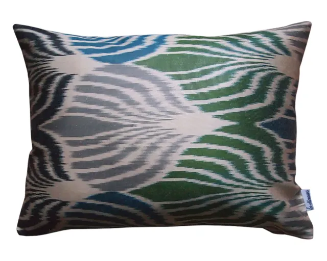 Les Ottomans Ikat S157 pudebetræk silke grafisk