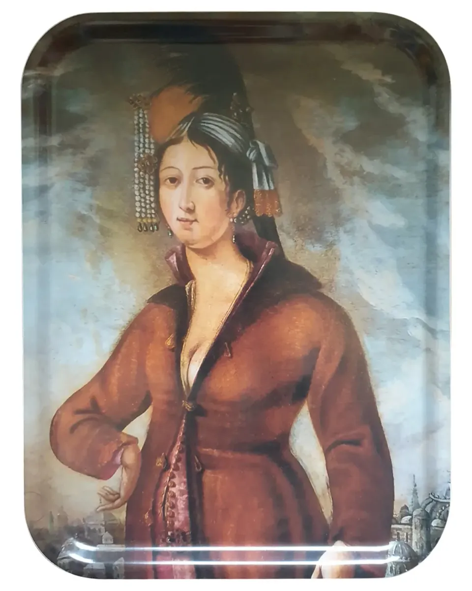 Les Ottomans Ottomana bakke træ OWT04 smykkebakke