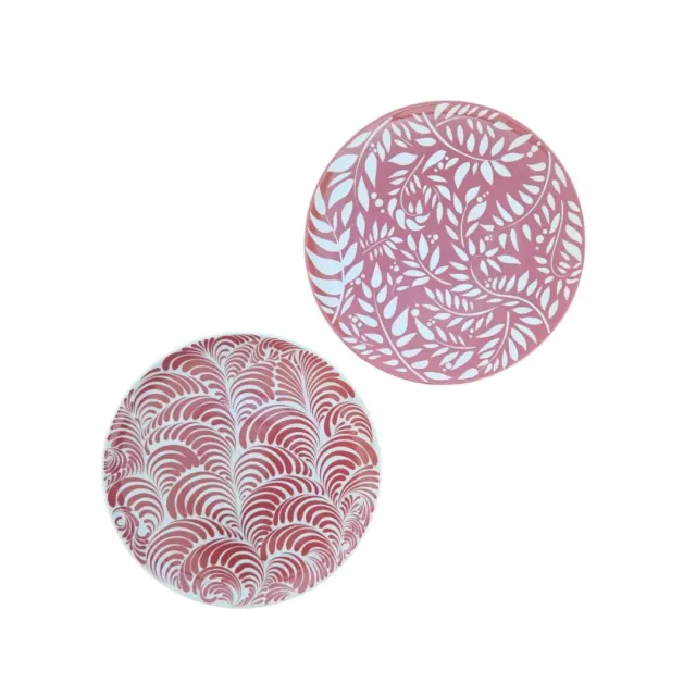 Les Ottomans middagstallerken porcelæn blomst 2 stk