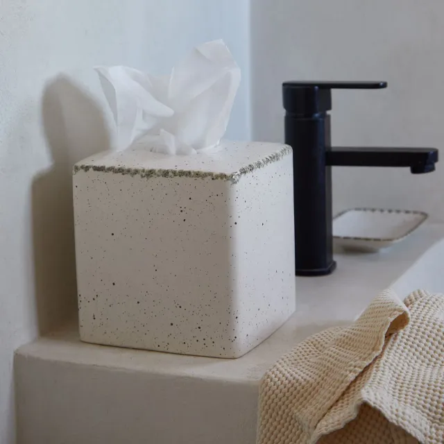Costa Nova Toscana servietbox creme stentøj