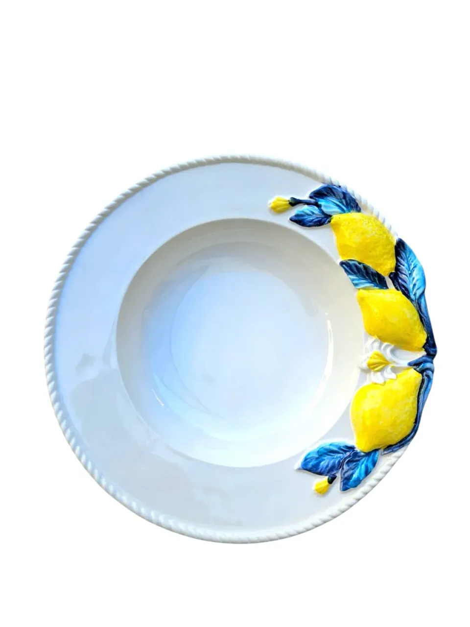 Les Ottomans Limone Blu LMNB13 dyb tallerken blå