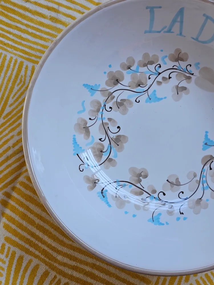 Les Ottomans cerealskål keramik håndmalet 2 stk